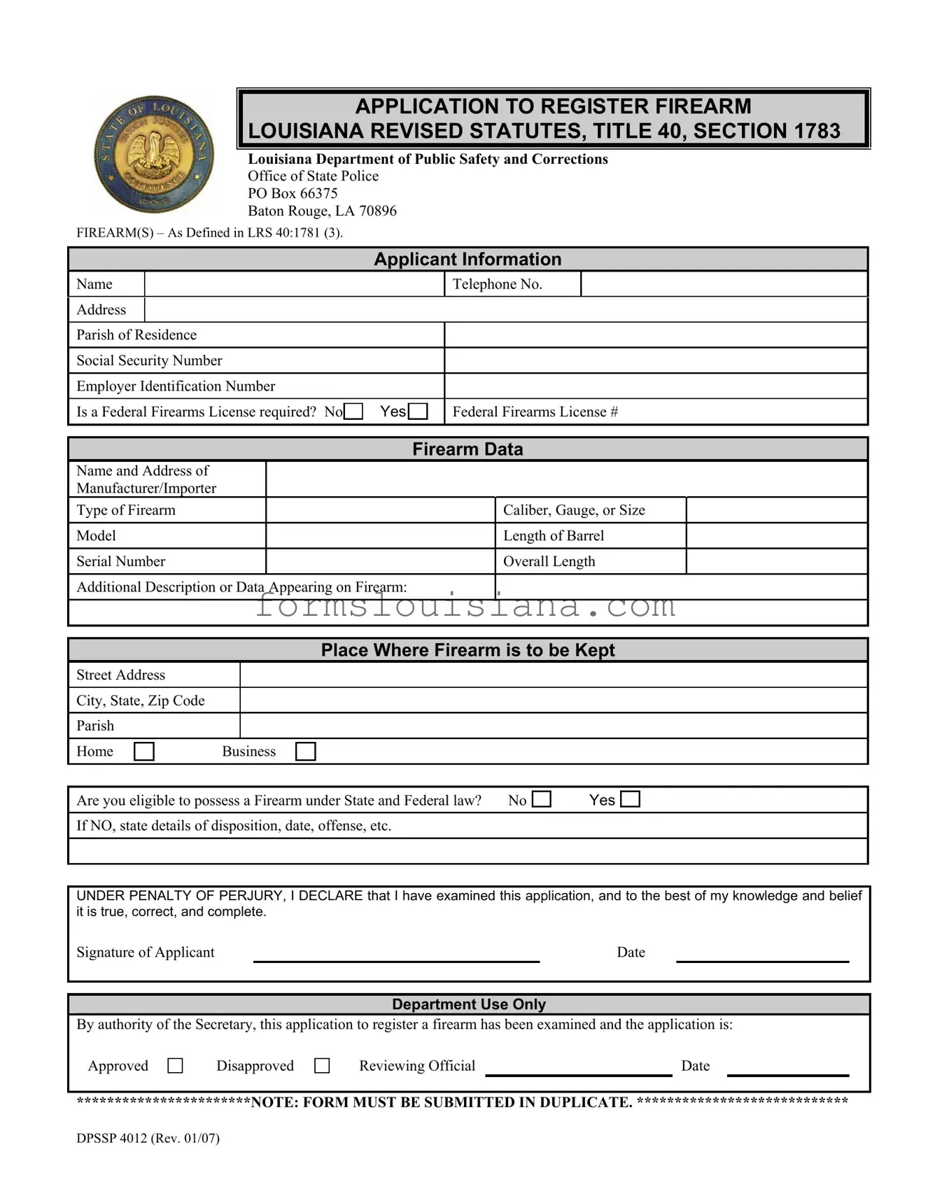 Free Dpssp 4012 Template