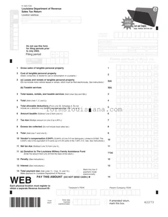Free Louisiana 1029 Sales Template